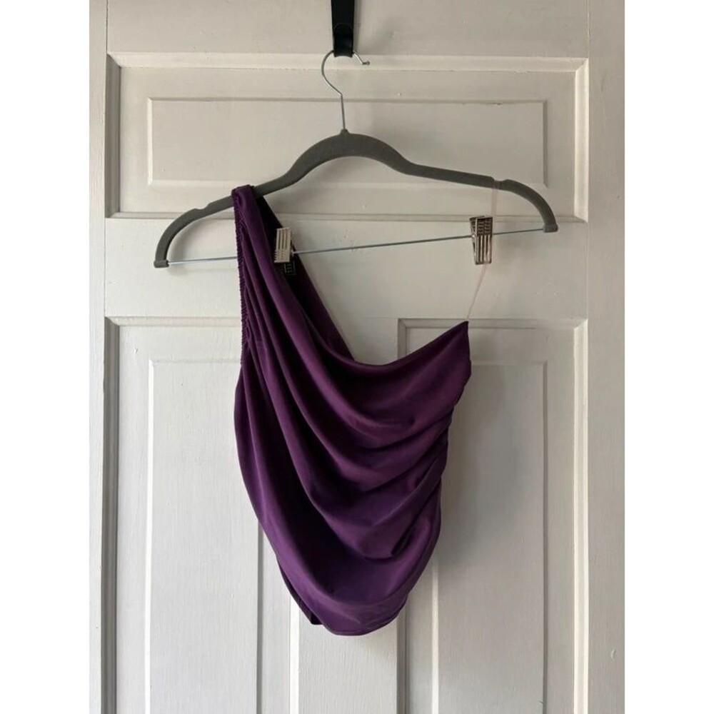 Wearever one shoulder scrunched top